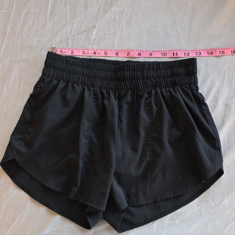 All In Motion Women's Black Athletic Shorts with Elastic Waistband